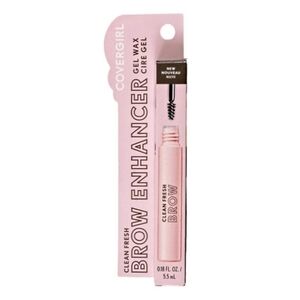 *3/15* NEW CoverGirl Clean Fresh Brow Enhancer Gel Wax Medium Brown 500